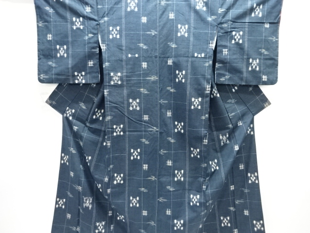 JAPANESE KIMONO / TSUMUGI / WOVEN KASURI